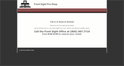 Desktop Screenshot of frontsightproshop.com